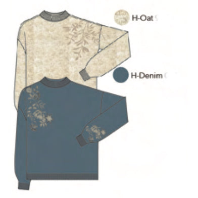 CHARLIE B // 2856 MOCK NECK SWEATER WITH SEQUINS