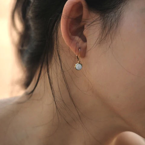 HACKNEY NINE // TAYLOR EARRINGS WHITE