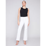 CHARLIE B // 5459R WIDE LEG PANTS WITH FRONT BUTTONS