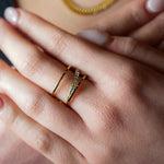 HACKNEY NINE // URDUJA MULTI STACKE RING WITH CZ