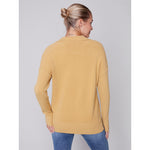 CHARLIE B // 2547 COLLARED KNIT SWEATER GOLD