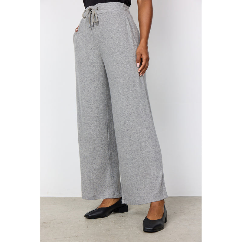 SOYA CONCEPT // SC-BIARA 74 WIDE LEG PANTS MEDIUM GREY MELANGE