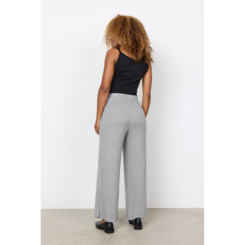 SOYA CONCEPT // SC-BIARA 74 WIDE LEG PANTS MEDIUM GREY MELANGE