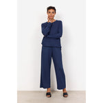 SOYA CONCEPT // SC-BIARA 74 WIDE LEG PANTS BLUE IRIS MELANGE