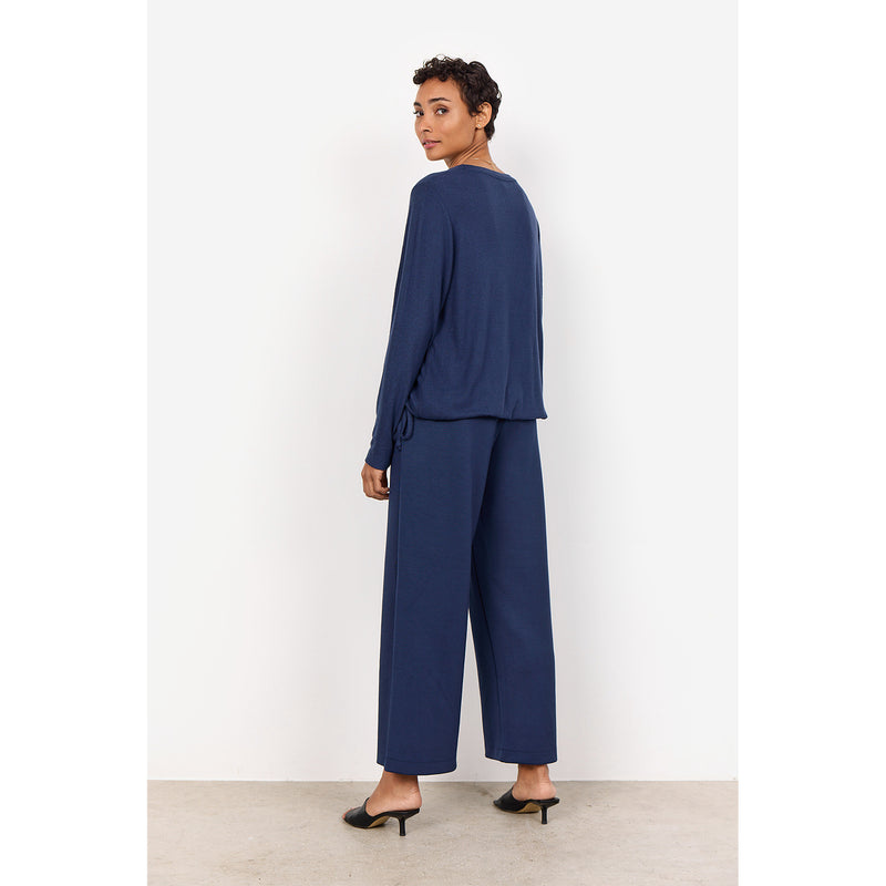 SOYA CONCEPT // SC-BIARA 74 WIDE LEG PANTS BLUE IRIS MELANGE