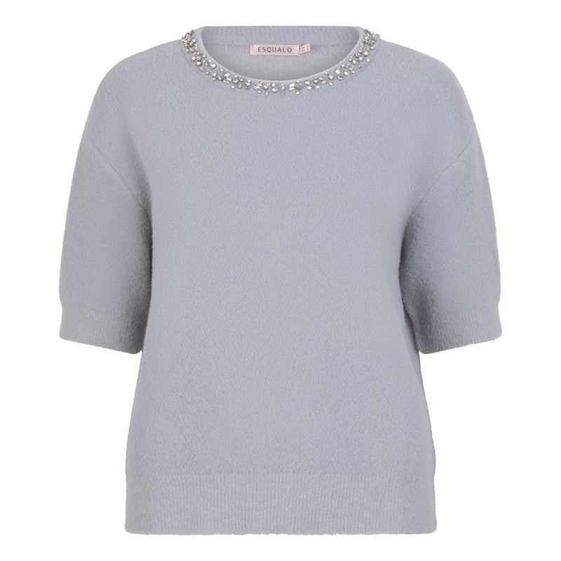 ESQUALO //  07720 KNIT SWEATER OFF WHITE