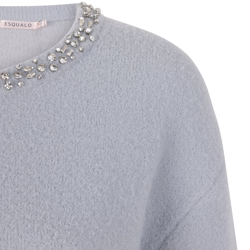 ESQUALO //  07720 KNIT SWEATER OFF WHITE