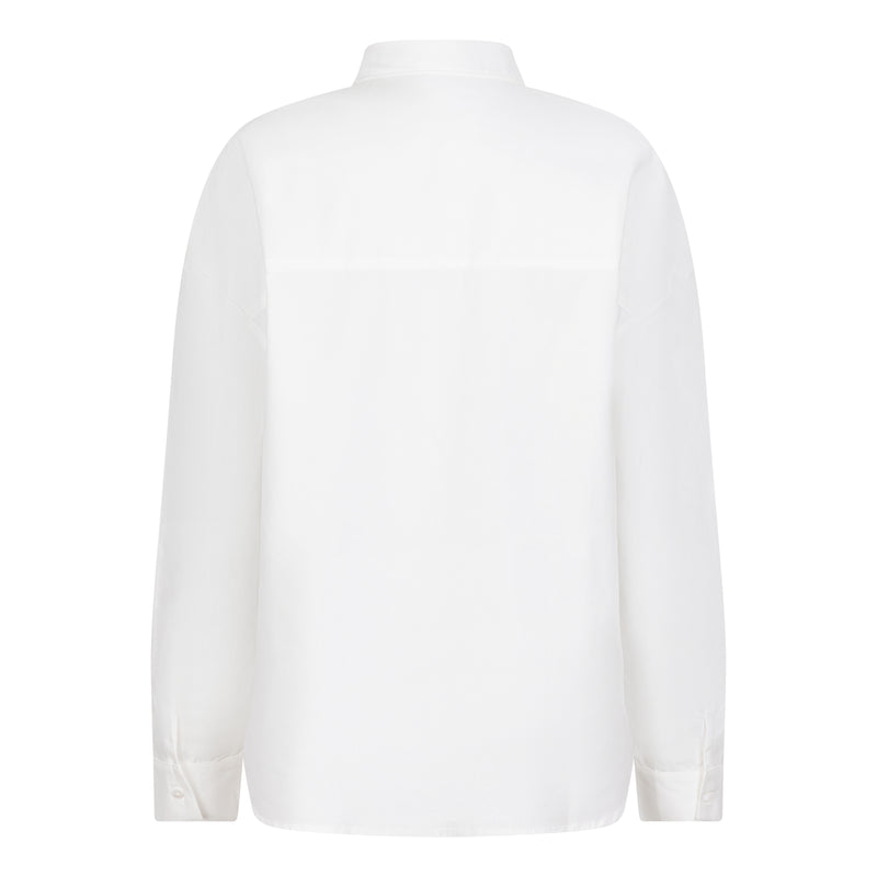 ESQUALO // 28708 BLOUSE WITH LARGE FLOWER PATCH