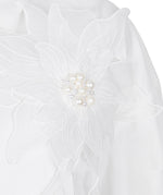 ESQUALO // 28708 BLOUSE WITH LARGE FLOWER PATCH