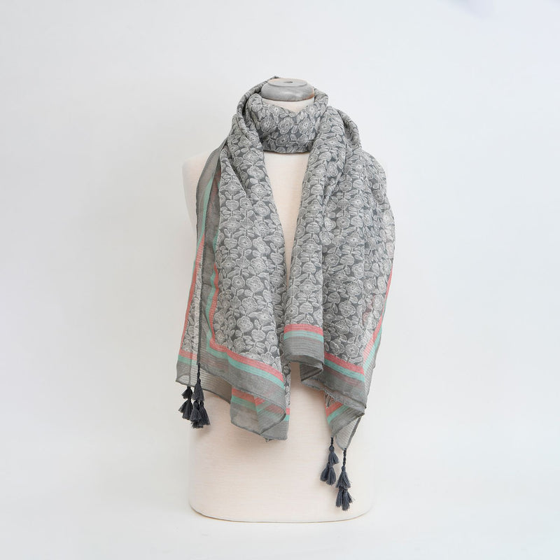 CARACOL // 6156-GRY SCARF