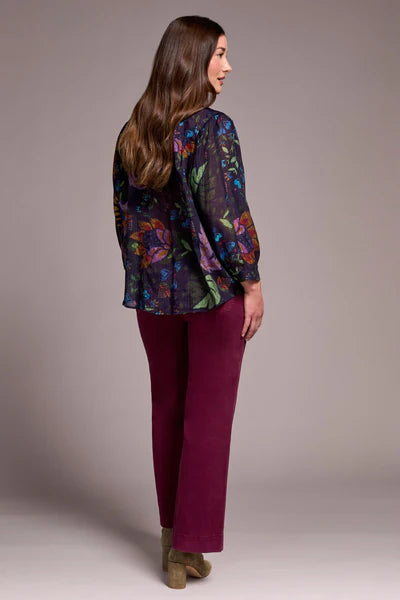 TRIBAL // 5539O DOLMAN SLEEVE BLOUSE NIGHTFALL
