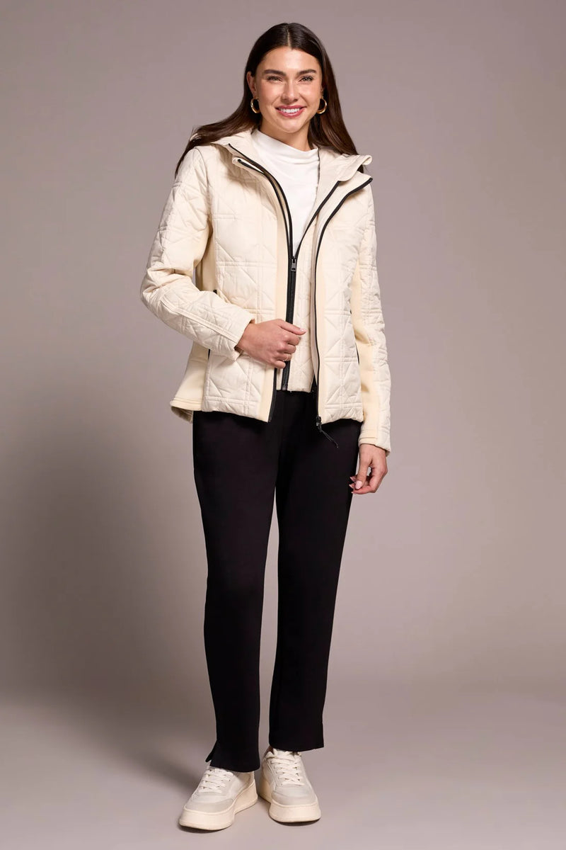 TRIBAL // 2353O WATER REPELLENT COAT WITH REMOVABLE HOOD