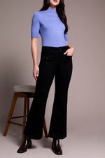 TRIBAL // 5903O BROOKE PALAZZO JEANS JUST BLACKj