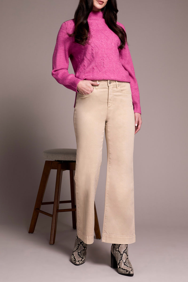 TRIBAL // 1861O WIDE LEG JEANS SANDSTONE