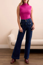 TRIBAL // 5903O BROOKE PALAZZO JEANS DEEP WATER