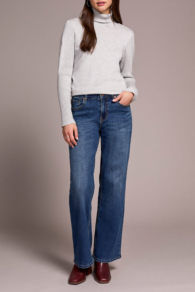TRIBAL // 5968O SOPHIA CURVY JEANS ANTIQUE BLUE
