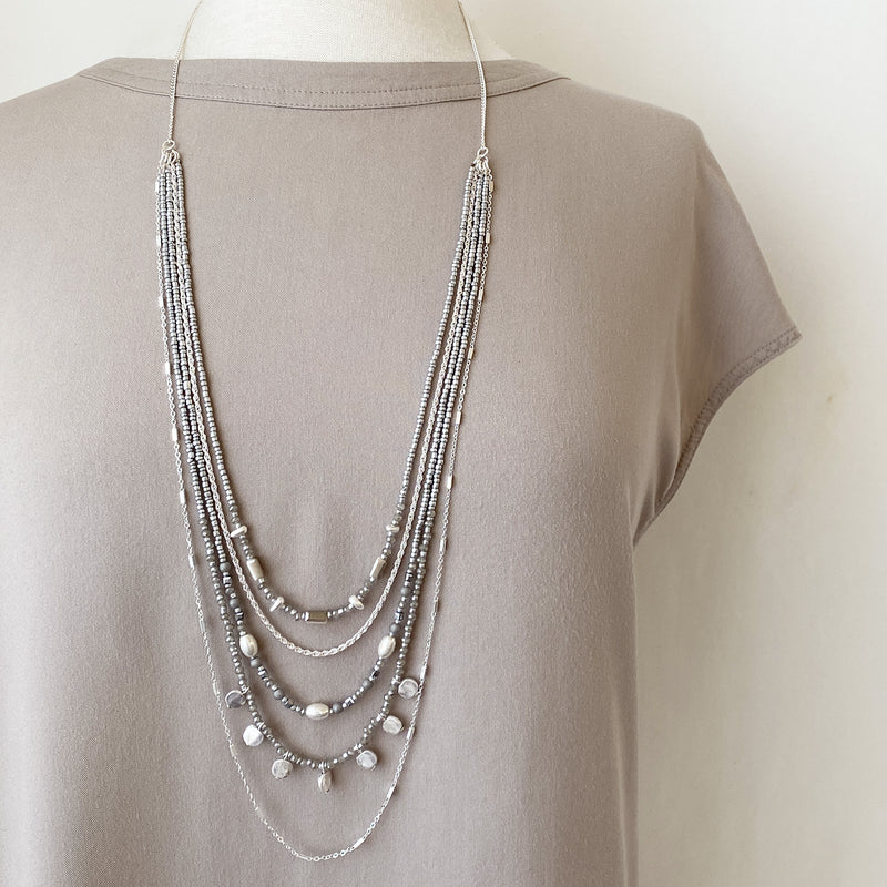 CARACOL // 1476-SLV NECKLACE