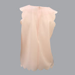 CHARLIE PAIGE // 404432C SCALLOPED SLEEVELESS BLOUSE PINK